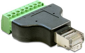 RJ45 штекер із клемною колодкою