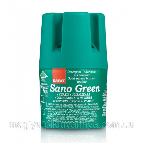 Бачок для мытья унитаза зеленый SANO 150 гр, арт: 935833 - фото 1 - id-p502874975