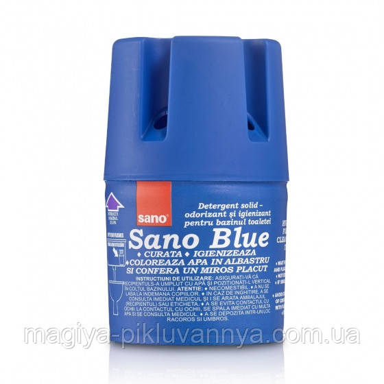 Бачок для миття унітаза синій SANO 150 г арт: 287607