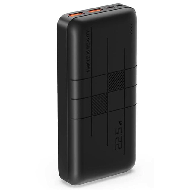 Павербанк зовнішній акумулятор Power Bank 20 000mAh XO PR188 PD20W + QC22.5W 2USB/1Type-C швидка зарядка, фото 1