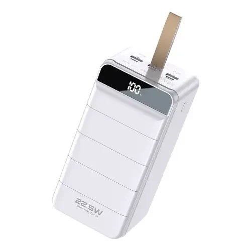 УМБ Power bank Wekome Minre WP-271 80000mAh | 3USB/Type-C/Lightning, QC/PD, 22.5W/5A| білий