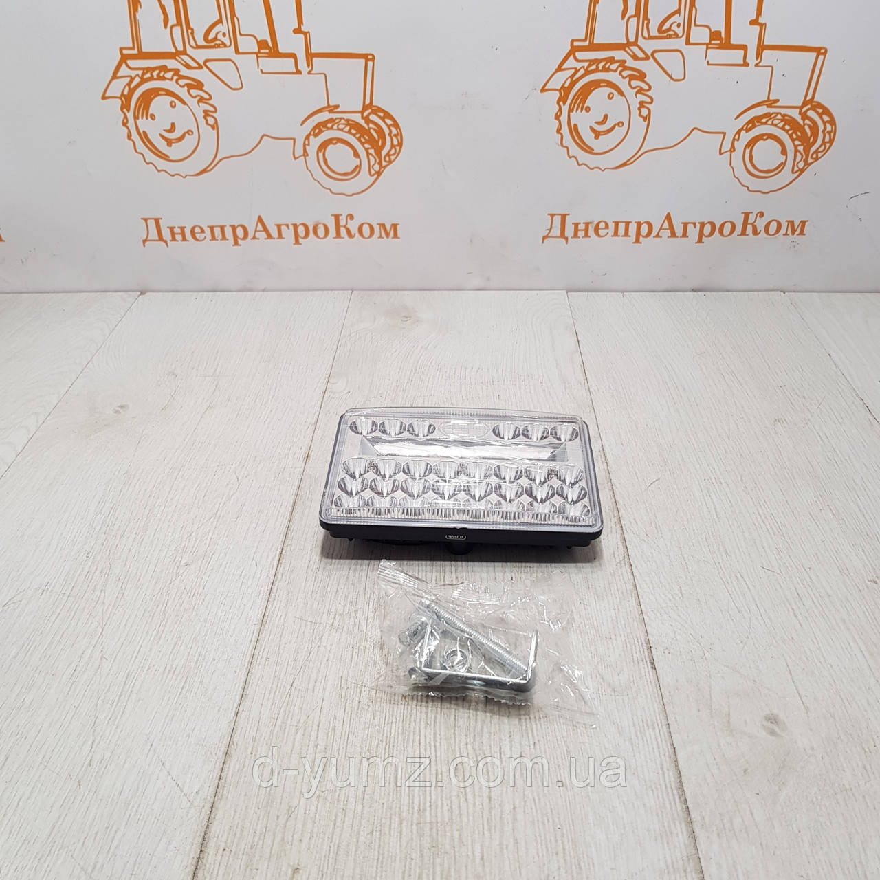 Фара LED прямокутна 144W (48 диодов) (15х11х3см), фото 1