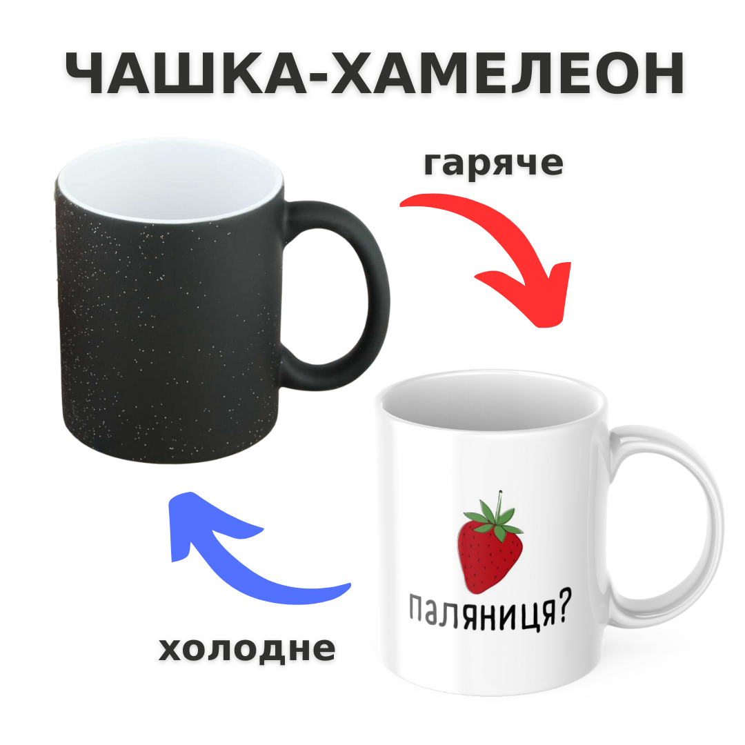 Чашка-хамелеон з принтом 330 мл Паляниця