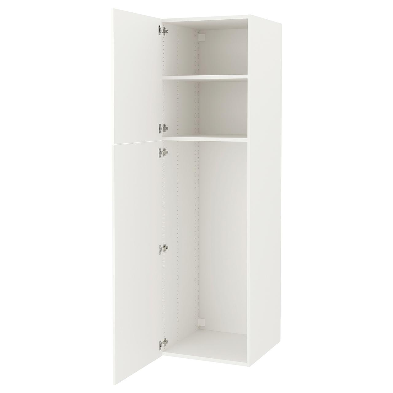 Высокий шкаф 2 двери IKEA ENHET белый, 60x62x210 см 794.354.67 - фото 1 - id-p1892760044