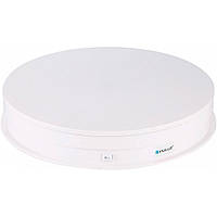 Поворотний стіл Puluz PU3049W USB 30см White [86239]