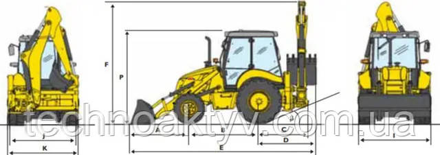 Спецификация экскаваторов-погрузчиков New Holland