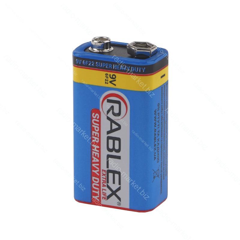 Батарейка Rablex Extra Life 6F22 (крона) 9V