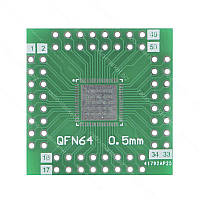 Макетна плата перехідник QFN56 / QFN64, двостороння