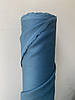 Темно-бірюзова лляна сорочково-платтєва тканина, 100% льон, колір 303, фото 7