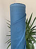 Темно-бірюзова лляна сорочково-платтєва тканина, 100% льон, колір 303, фото 9