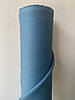 Темно-бірюзова лляна сорочково-платтєва тканина, 100% льон, колір 303, фото 8