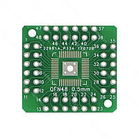 Макетная плата переходник QFN44/QFN48, двусторонняя