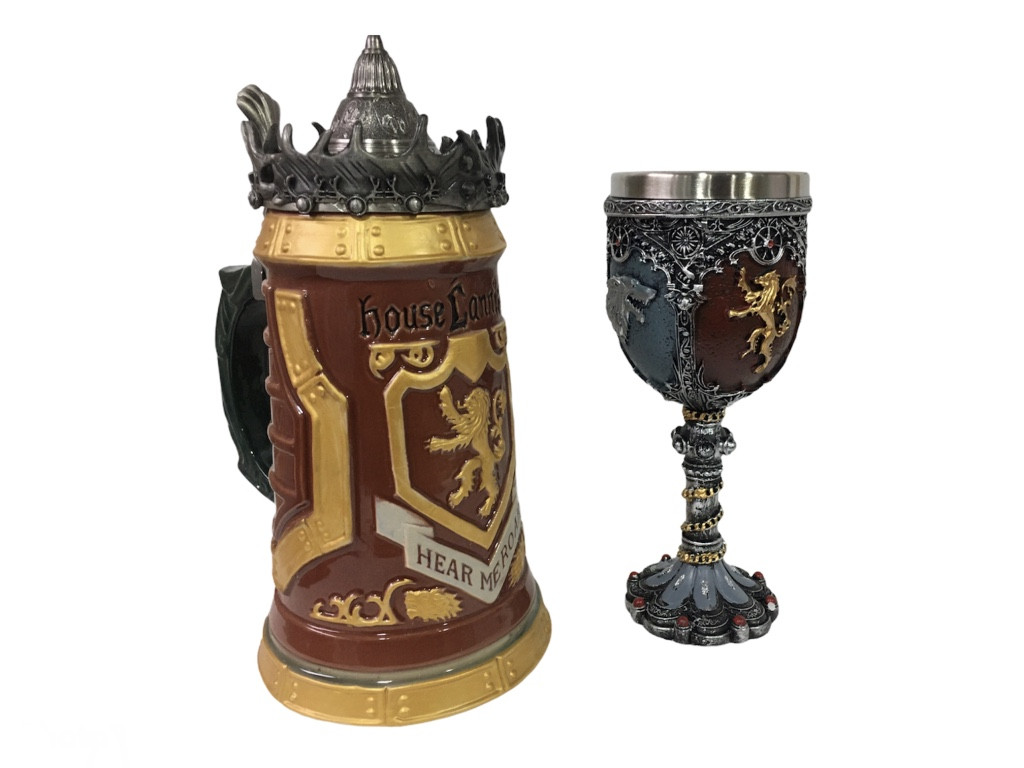 Подарунковий Набір Гуртка Game Of Thrones House Lannister Stein Гра Престолів Будинок Ланністеров і Winter Coming