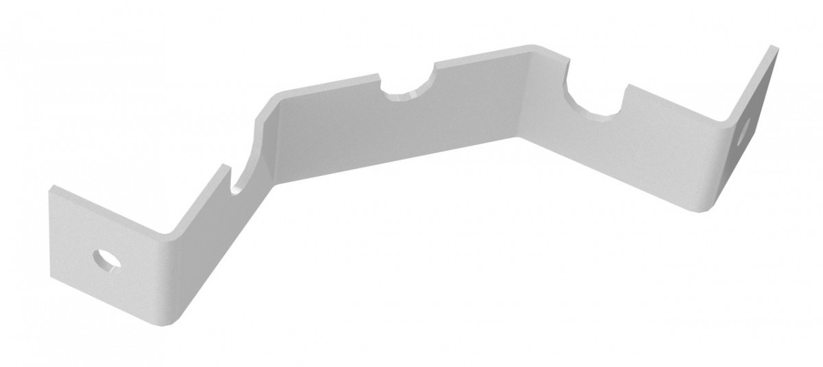 Кронштейн під кутову полицю (173х25мм) білий ТМ "KOLCHUGA" (Кольчуга) (40529271)