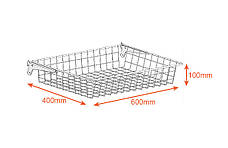 Кошик AIR BASKET(600х400х100 мм) WHITE Edition білий ТМ "KOLCHUGA" (Кольчуга) (40529318), фото 2
