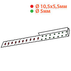 Планка для монтажу косоурів (350х44х15 мм) ПРАВА ТМ "KOLCHUGA" (Кольчуга) (40312118), фото 4