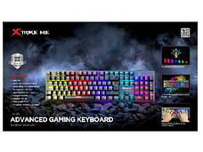 Клавіатура механічна ігрова Xtrike GK-915 Luminous Multicolor Black, фото 5