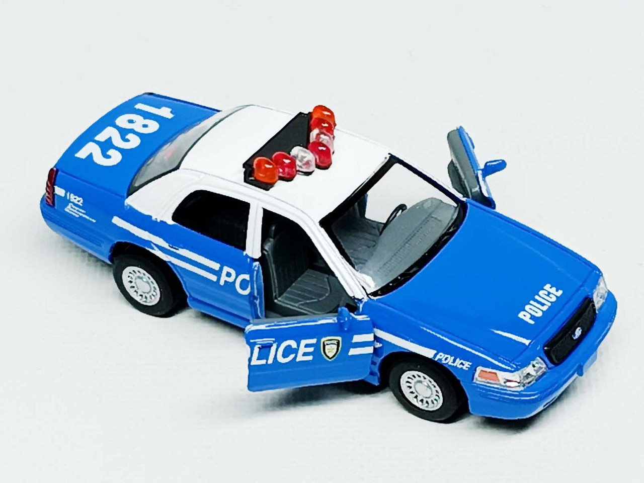 Машинка Kinsmart "Ford Crown Victoria (Police)" синя KT5342-1