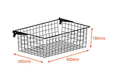 Кошик AIR BASKET(600х400х190 мм) BLACK Edition чорний ТМ "KOLCHUGA" (Кольчуга) (40529342), фото 4