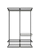 Гардеробна система набір BLACK Edition ТМ "KOLCHUGA" (Кольчуга) (1200-20-040)