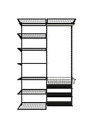 Гардеробна система набір BLACK Edition ТМ "KOLCHUGA" (Кольчуга) (1200-20-054)