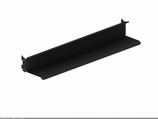 Полиця для взуття MAXI COM (606х140х90 мм) BLACK Edition чорна ТМ "KOLCHUGA" (Кольчуга) (40529349)