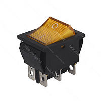 Перемикач KCD2-202N, жовтий