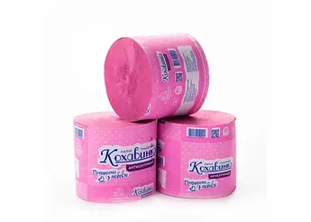 Папір туалетний без гільзи рожевий Кохавинка антисептичний 8шт/уп