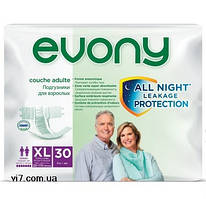 Підгузки для дорослих Evony 4 Extra Large 30 шт 9 крапель