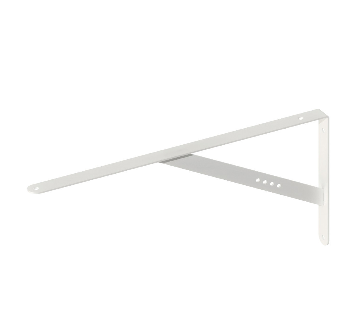 Кронштейн для полиці настінний (370 мм) білий ТМ "KOLCHUGA" (Кольчуга)