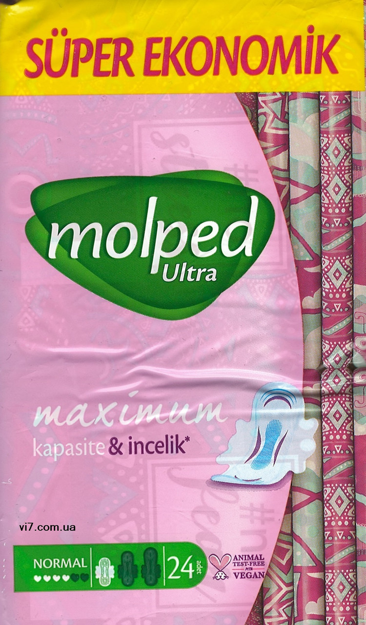 Гігієнічні прокладки Molped Ultra Long  4 краплі  24 шт