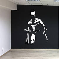 Трафарет для покраски Бетмен, одноразовый из самоклеящейся пленки 140 х 95 см