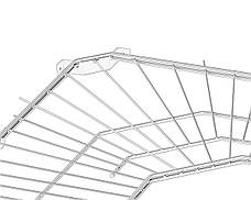 Полиця кутова (600х600х406мм) чорна ТМ "KOLCHUGA" (Кольчуга) (40529387), фото 3