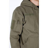 Реглан з капюшоном на блискавці Mil-tec Tactical hoodie Olive 11472012.solve, фото 4