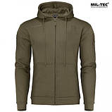 Реглан з капюшоном на блискавці Mil-tec Tactical hoodie Olive 11472012.solve, фото 7