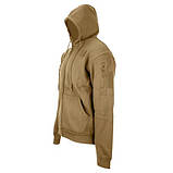 Реглан з капюшоном на блискавці Mil-Tec Tactical hoodie Койот 11472019.solve, фото 8