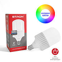 Лампа светодиодная высокомощная ETRON 105W T140 6500K E40 холодный свет