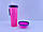 Пляшка-поїльник подвійна для води зі складаною мискою — PET DRINK BOTTLE., фото 5