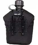 Фляга з підсклянником та чохлом Mil-tec чорна -14506002.solve, фото 4
