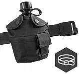 Фляга з підсклянником та чохлом Mil-tec чорна -14506002.solve, фото 6