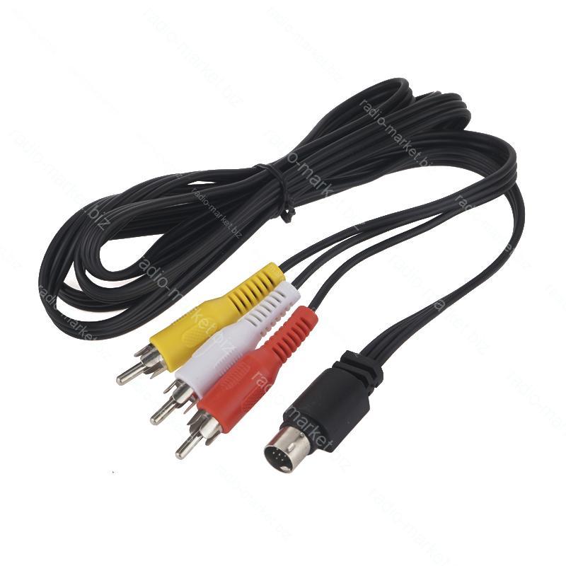 Кабель шт. mini din 9pin - 3 шт. RCA