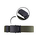Ремінь Mil-Tec чорна пряжка 38мм Оливковий 130 см (13115201).solve, фото 2