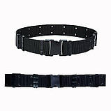 Ремінь Mil-Tec LC2 з пряжкою чорний -120 см(13312002).solve - розмір L, фото 3