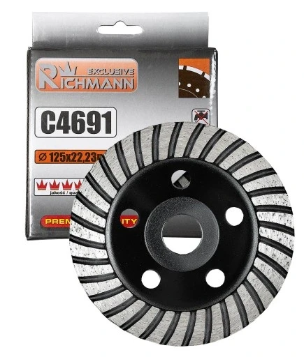 Диск алмазний для шліфування бетону (чашечка турбо) 125 мм, C4691, фото 1