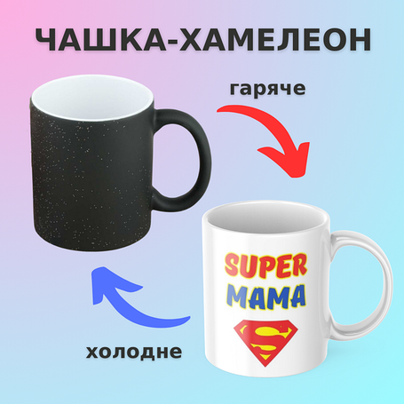 Чашки-хамелеон для мами