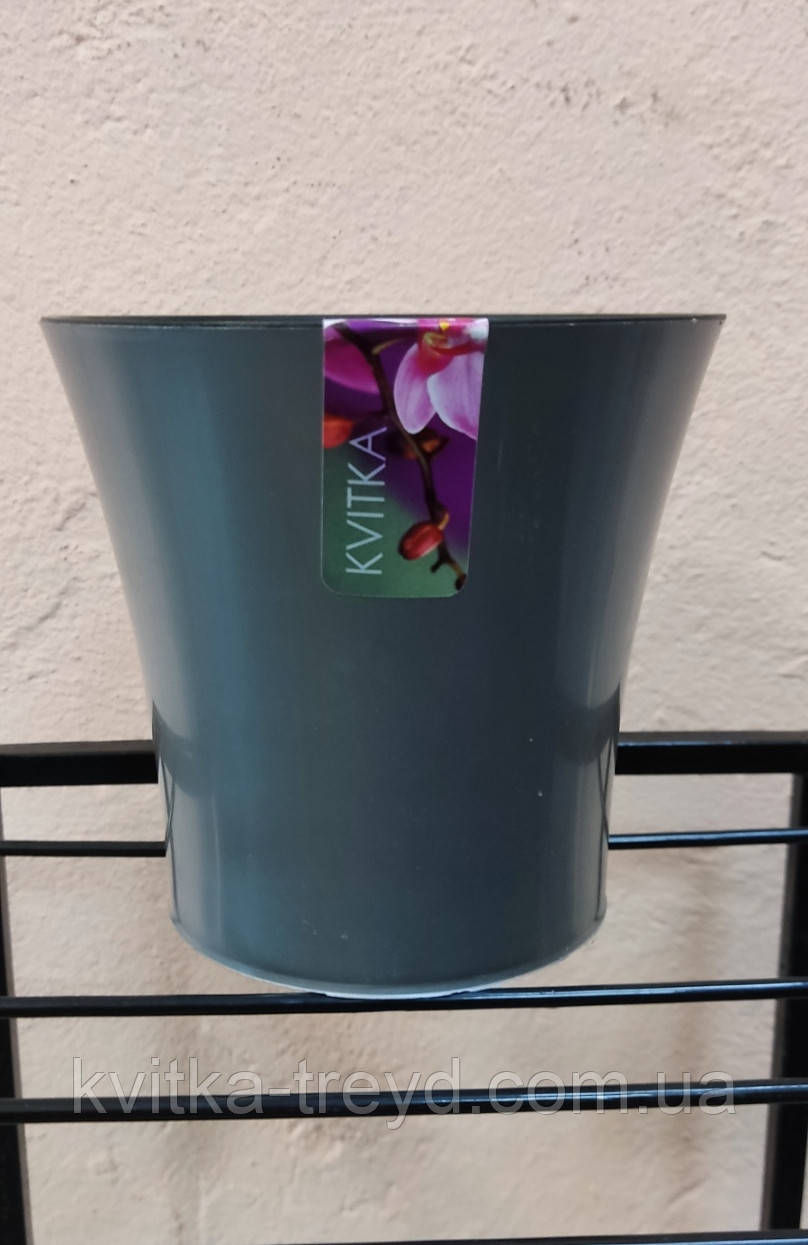 Квітковий горщик Arte New 1,2 L изумруд- белый