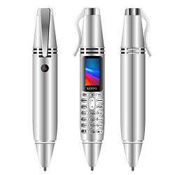 Ручка портативний мобільний телефон з камерою 0.08 MP і Bluetooth AK 007 (Сірий)
