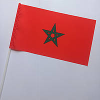 Флаг Марокко 23×13,5 см на пластиковом флагштоке