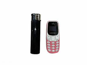 Міні маленький мобільний телефон L8 Star BM10 (2Sim) рожевий