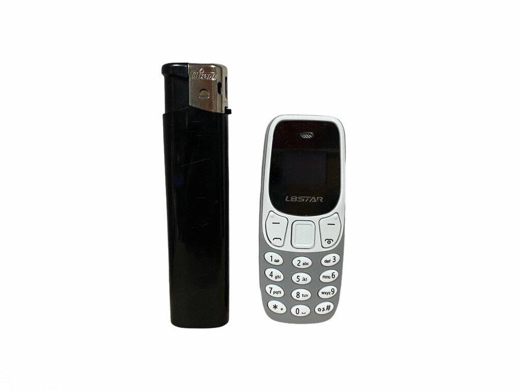 Міні мобільний маленький телефон L8 Star BM10 (2Sim) сірий